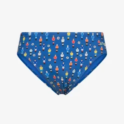 Hot Slip mare in lycra® stampata blu royal e bianca Uomo Costumi Uomo