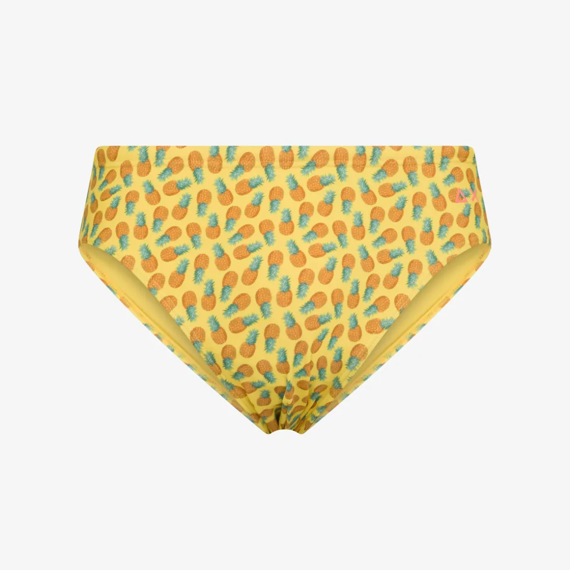 Outlet Slip mare in lycra® stampata gialla e arancio Uomo Costumi Uomo