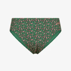 Outlet Slip mare in lycra® stampata verde smeraldo e rossa Uomo Costumi Uomo