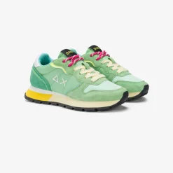 Clearance Sneaker Ally Color Explosion in suede e nylon verde menta Donna Scarpe|Donna