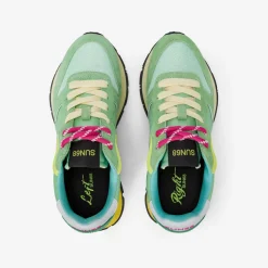Clearance Sneaker Ally Color Explosion in suede e nylon verde menta Donna Scarpe|Donna