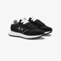 Online Sneaker Ally Glitter in suede e lurex nero Donna Scarpe|Donna