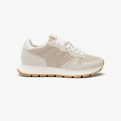 New Sneaker Ally Glitter in suede e lurex oro Donna Scarpe|Donna
