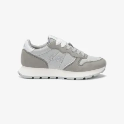 Clearance Sneaker Ally Glitter in suede e lurex argento Donna Scarpe|Donna