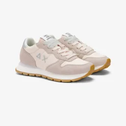 Online Sneaker Ally Gold Silver in suede e nylon bianco Donna Scarpe|Donna