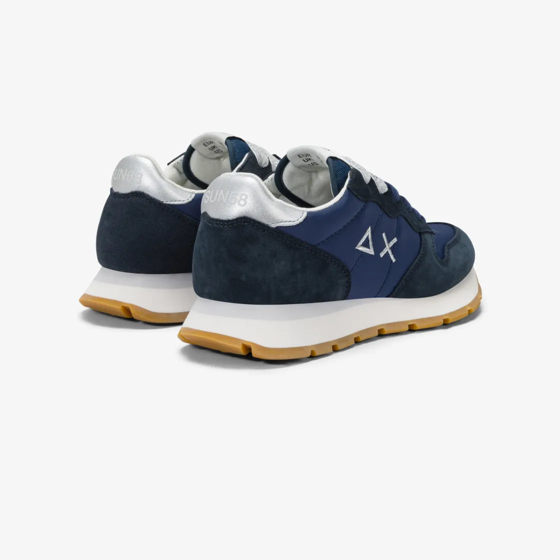 Discount Sneaker Ally Gold Silver in suede e nylon blu navy Donna Scarpe|Donna