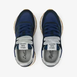 Discount Sneaker Ally Gold Silver in suede e nylon blu navy Donna Scarpe|Donna