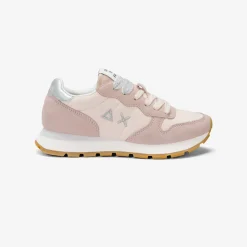 Hot Sneaker Ally Gold Silver in suede e nylon porcellana Donna Scarpe|Donna