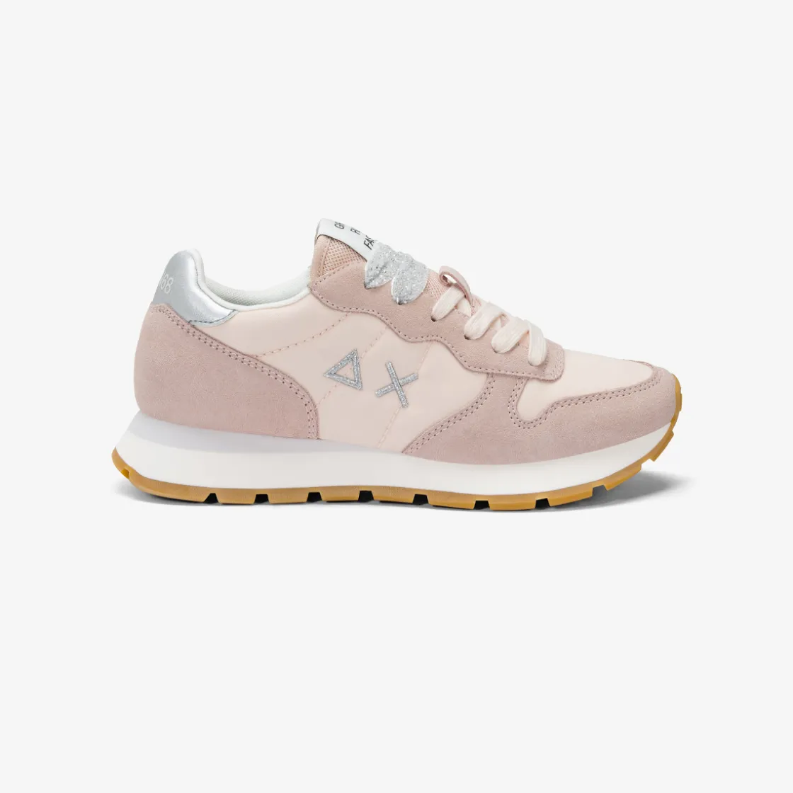 Hot Sneaker Ally Gold Silver in suede e nylon porcellana Donna Scarpe|Donna