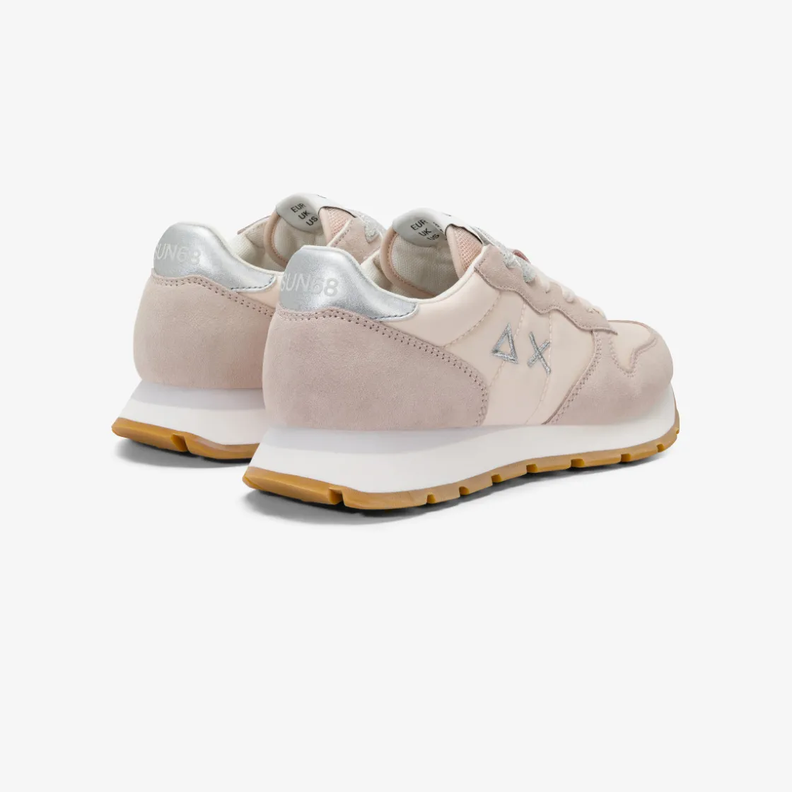 Hot Sneaker Ally Gold Silver in suede e nylon porcellana Donna Scarpe|Donna