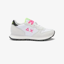 Online Sneaker Ally in suede e nylon bianco e fucsia fluo Donna Scarpe|Donna