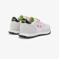 Online Sneaker Ally in suede e nylon bianco e fucsia fluo Donna Scarpe|Donna