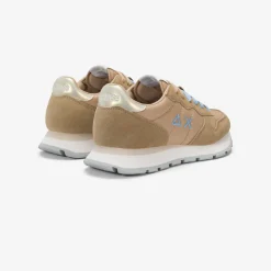 Sale Sneaker Ally in suede e nylon beige Donna Scarpe|Donna