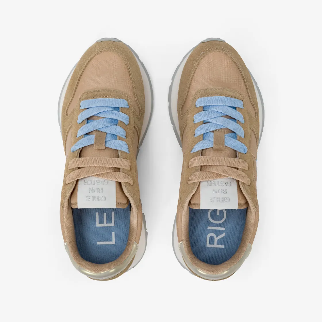 Sale Sneaker Ally in suede e nylon beige Donna Scarpe|Donna