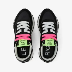 Online Sneaker Ally in suede e nylon nero e fucsia fluo Donna Scarpe|Donna