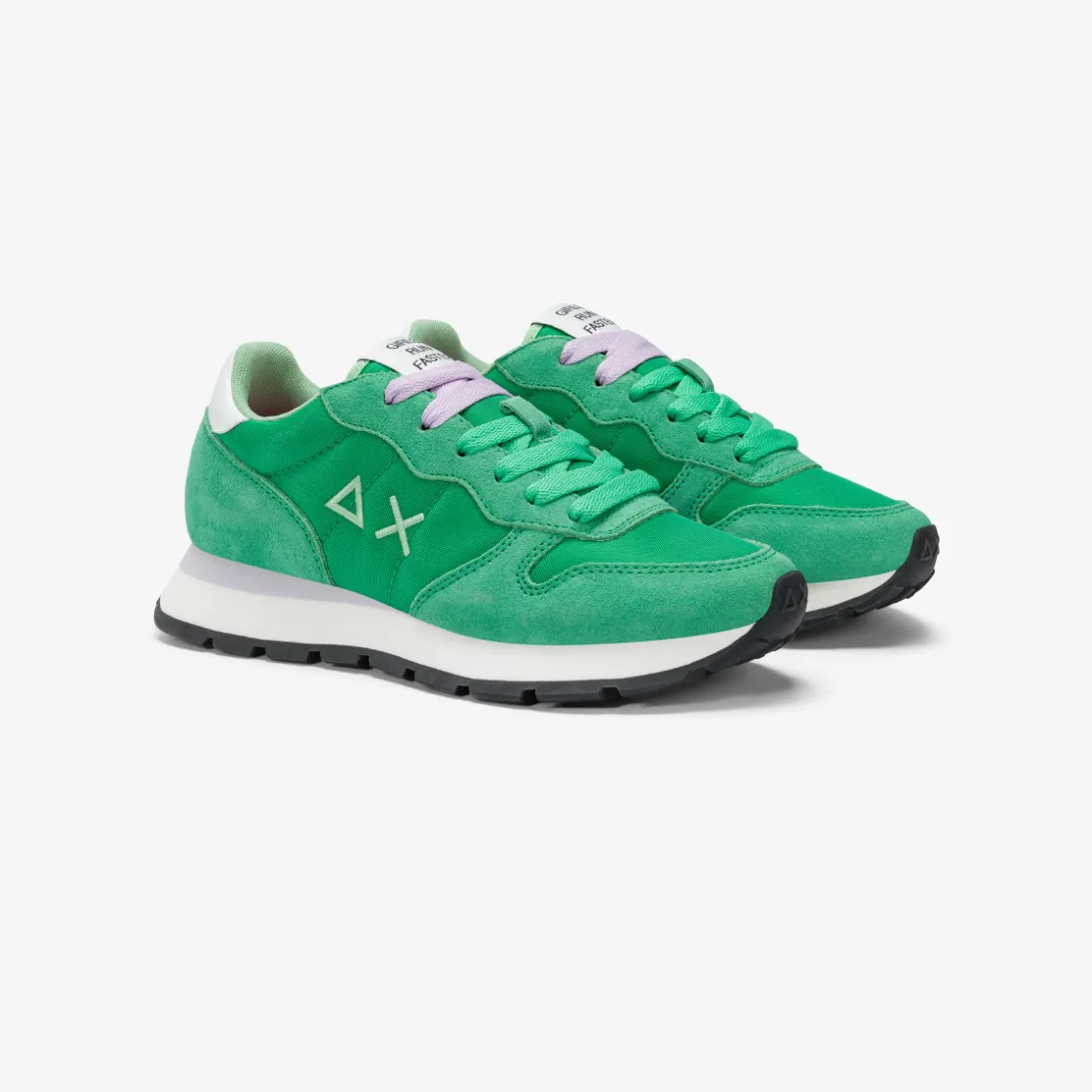 New Sneaker Ally in suede e nylon verde prato Donna Scarpe|Donna