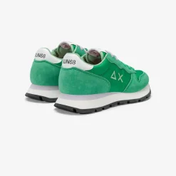 New Sneaker Ally in suede e nylon verde prato Donna Scarpe|Donna