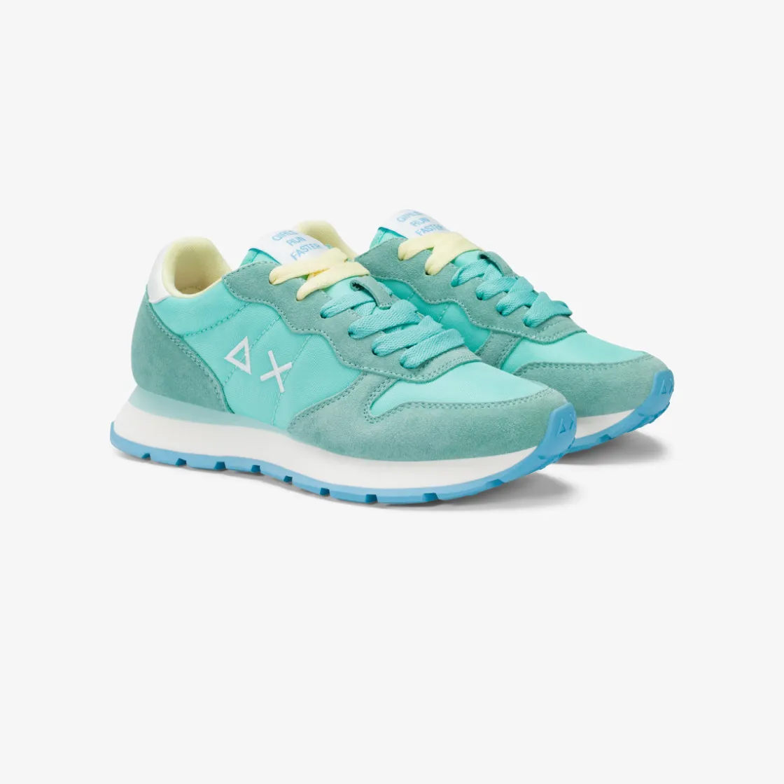 Fashion Sneaker Ally in suede e nylon verde acqua Donna Scarpe|Donna