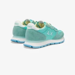Fashion Sneaker Ally in suede e nylon verde acqua Donna Scarpe|Donna
