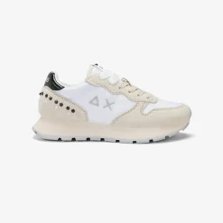 Sale Sneaker Ally Studs in suede e nylon bianco Donna Scarpe|Donna