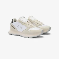Sale Sneaker Ally Studs in suede e nylon bianco Donna Scarpe|Donna