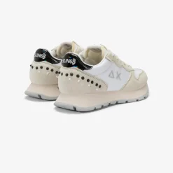 Sale Sneaker Ally Studs in suede e nylon bianco Donna Scarpe|Donna