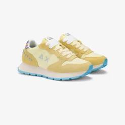 New Sneaker Ally Studs in suede e nylon giallo limone Donna Scarpe|Donna