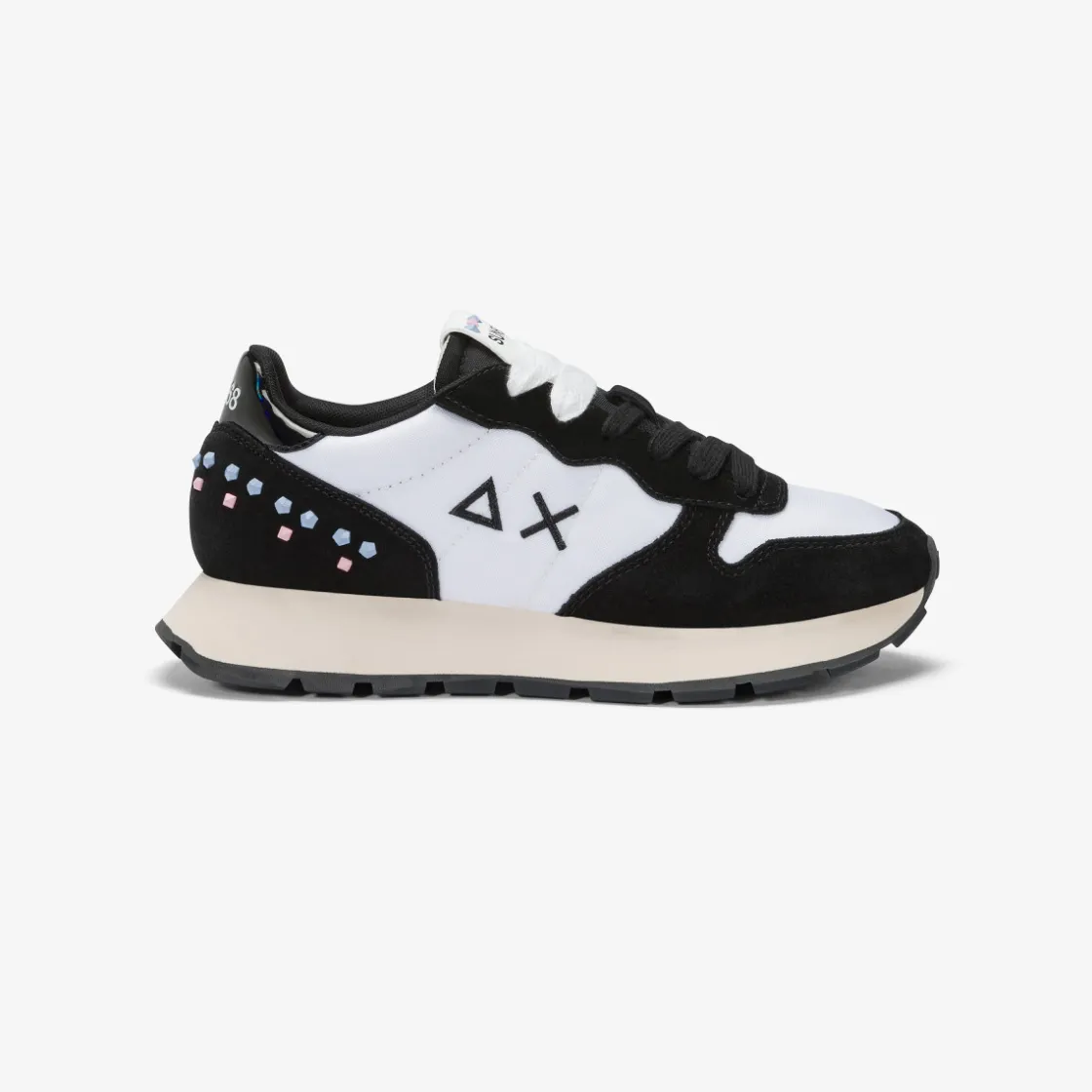 Online Sneaker Ally Studs in suede e nylon nero Donna Scarpe|Donna