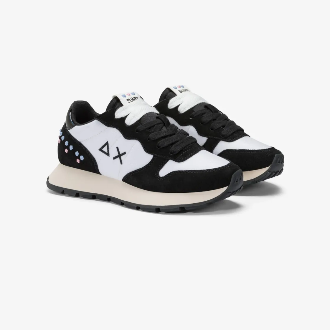 Online Sneaker Ally Studs in suede e nylon nero Donna Scarpe|Donna
