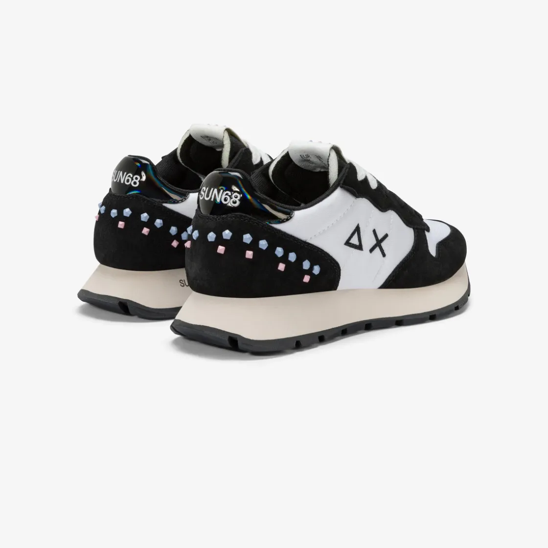 Online Sneaker Ally Studs in suede e nylon nero Donna Scarpe|Donna