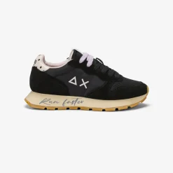 Clearance Sneaker Ally Vintage in suede e nylon nero Donna Scarpe|Donna