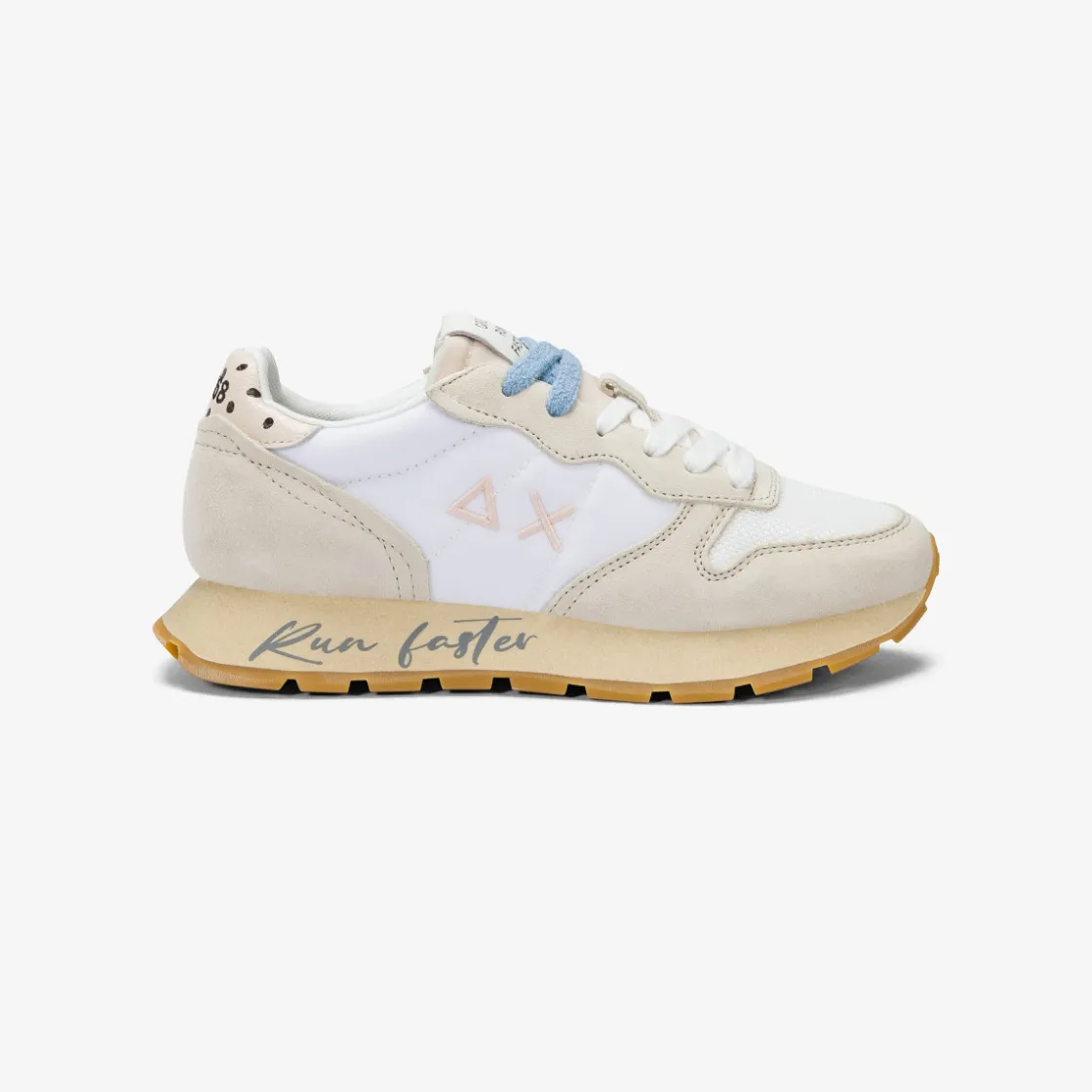 Clearance Sneaker Ally Vintage in suede e nylon bianco panna Donna Scarpe|Donna