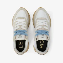 Clearance Sneaker Ally Vintage in suede e nylon bianco panna Donna Scarpe|Donna
