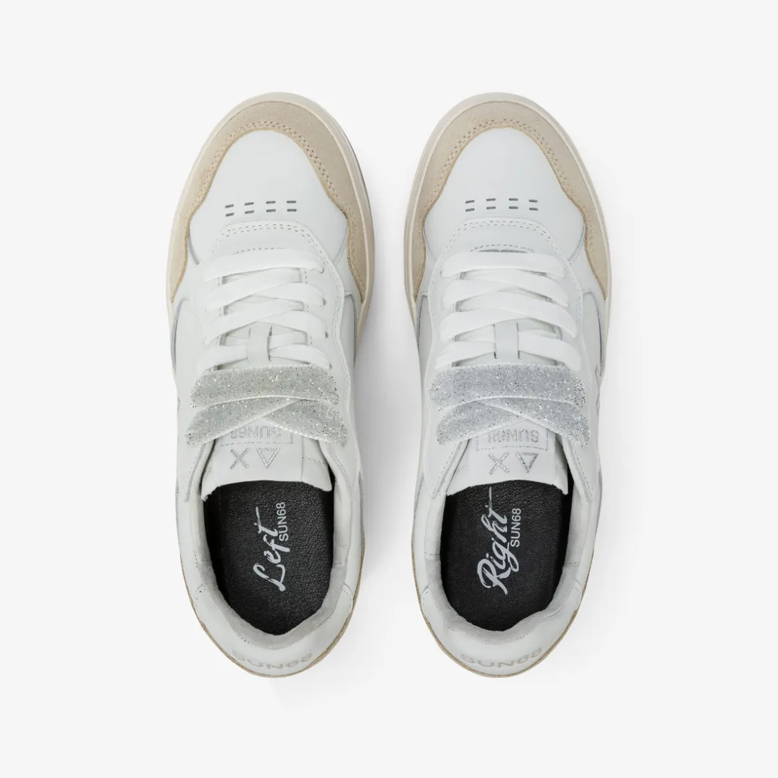 Hot Sneaker Basket Love Lady in pelle e suede bianco Donna Scarpe|Donna