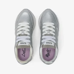 Fashion Sneaker Big Ally in pelle argento Donna Scarpe|Donna