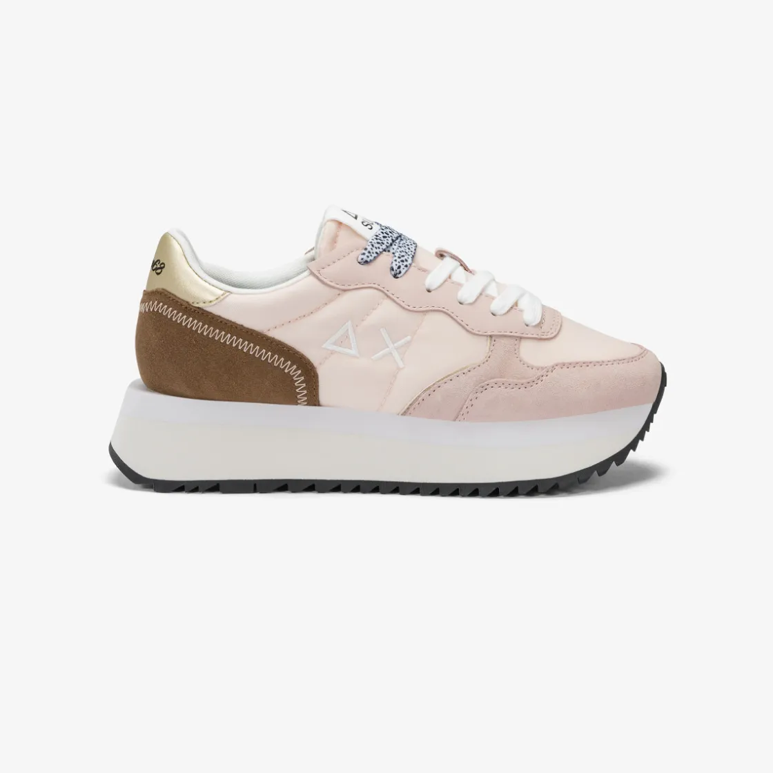 New Sneaker Big Ally in suede e nylon porcellana Donna Scarpe|Donna