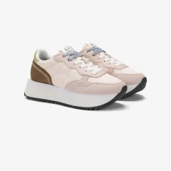 New Sneaker Big Ally in suede e nylon porcellana Donna Scarpe|Donna