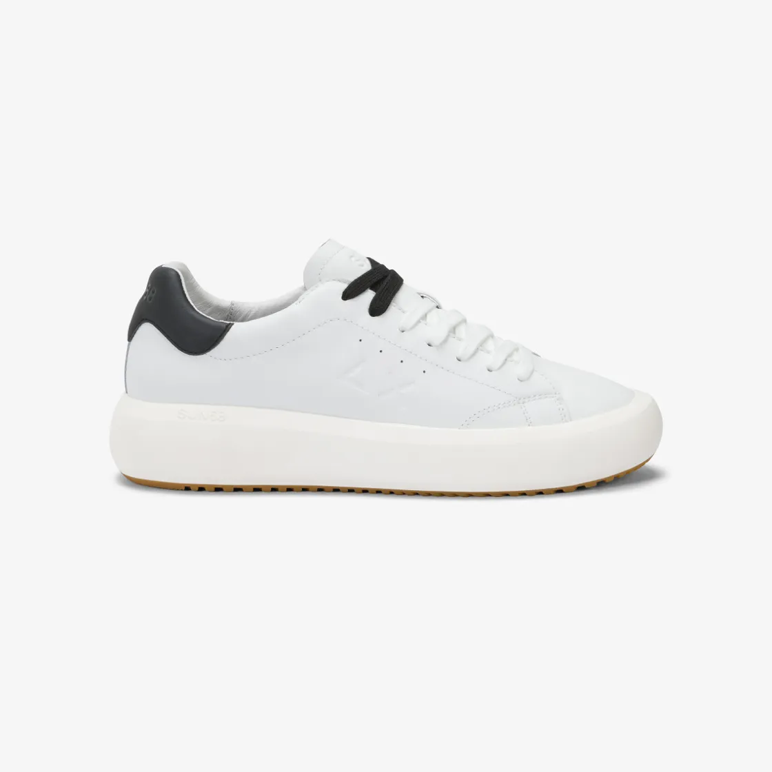 Discount Sneaker Big Boy in pelle bianca e nera Uomo Scarpe|Uomo