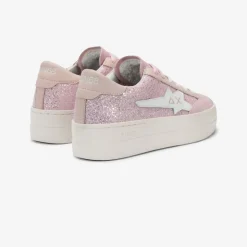 Hot Sneaker Big Katy Glitter in pelle argento Donna Scarpe|Donna