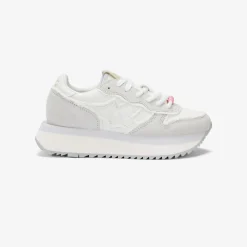 Discount Sneaker Big Stargirl in suede e canvas bianco panna Donna Scarpe|Donna
