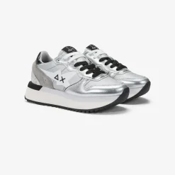Fashion Sneaker Big Stargirl Printed in pelle e nylon argento Donna Scarpe|Donna