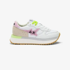 Best Sneaker Big Stargirl Sponge in pelle e nylon bianco e rosa Donna Scarpe|Donna