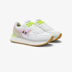 Best Sneaker Big Stargirl Sponge in pelle e nylon bianco e rosa Donna Scarpe|Donna