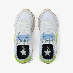Discount Sneaker Big Stargirl Sponge in pelle e nylon bianco e giallo lime Donna Scarpe|Donna