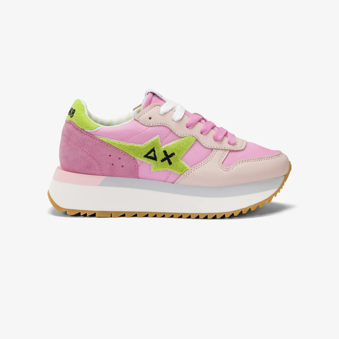 Clearance Sneaker Big Stargirl Sponge in pelle e nylon rosa Donna Scarpe|Donna