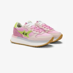 Clearance Sneaker Big Stargirl Sponge in pelle e nylon rosa Donna Scarpe|Donna
