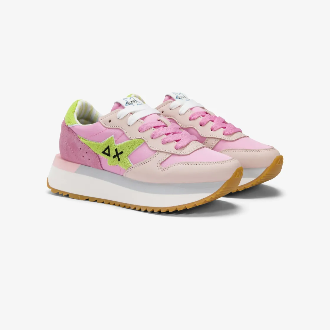 Clearance Sneaker Big Stargirl Sponge in pelle e nylon rosa Donna Scarpe|Donna
