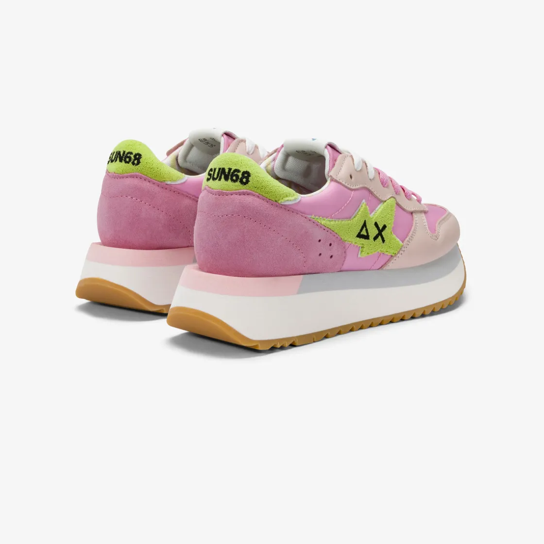 Clearance Sneaker Big Stargirl Sponge in pelle e nylon rosa Donna Scarpe|Donna