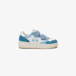 Best Sneaker Boy's Big Basket in pelle azzurra Bambino Scarpe|Bambino