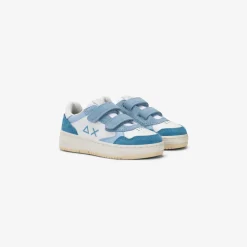 Best Sneaker Boy's Big Basket in pelle azzurra Bambino Scarpe|Bambino